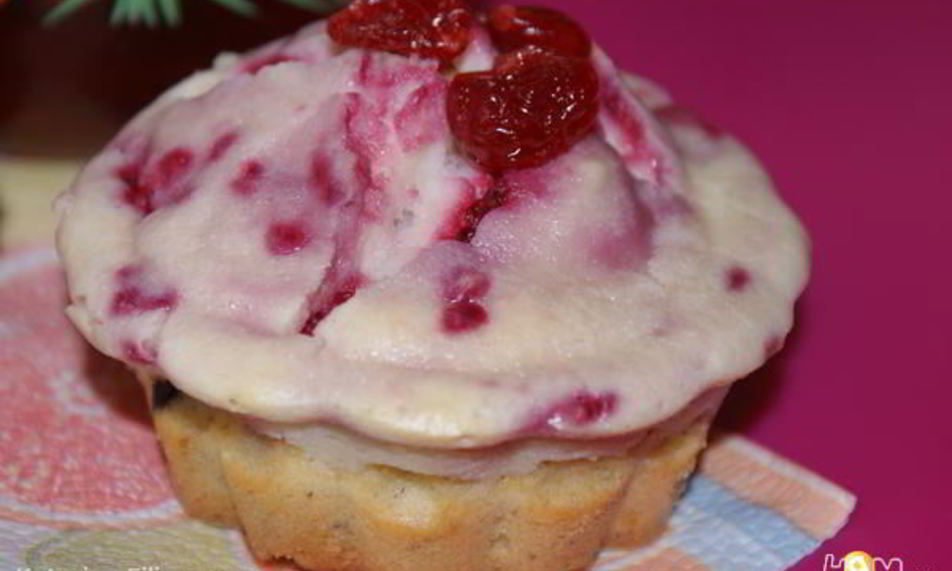 Рецепт маффинов с малиновым кремом и шоколадом