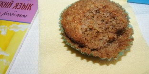 маффины с отрубями, медом и яблоком