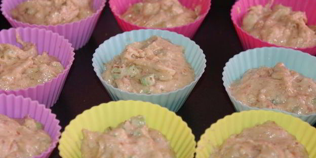 маффины с ревенем