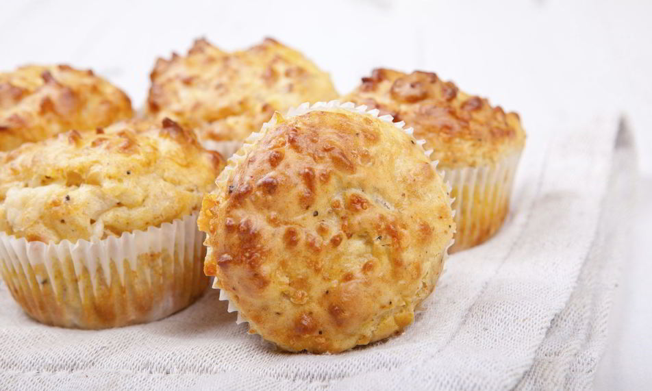Рецепт маффинов с сыром и беконом