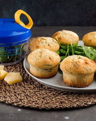 Маффины с сыром и шпинатом