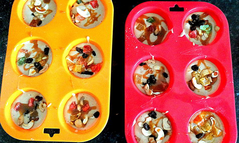 Рецепт маффинов с цукатами и орехами