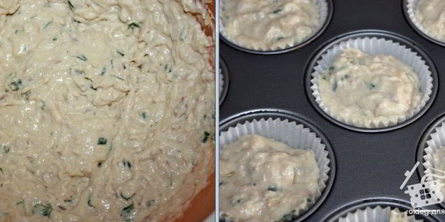 маффины с тунцом и цуккини