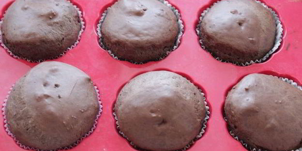 маффины с зефирным кремом