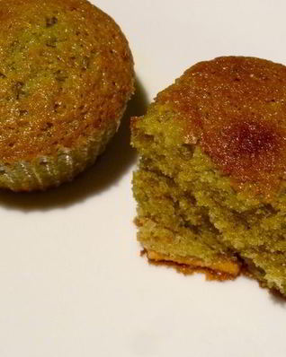 Маффины с зеленым чаем маття