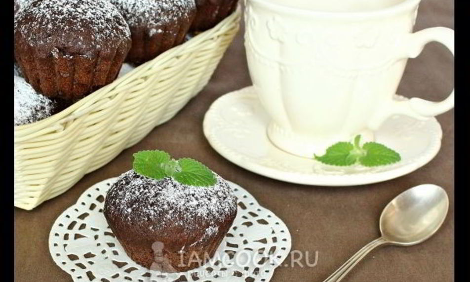 Рецепт маффинов шоколадных нежных