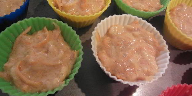 морковные маффины с макадамией и ананасом