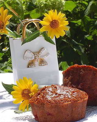 Шоколадно-малиновые маффины