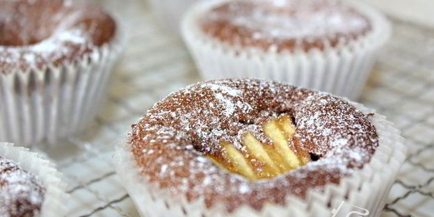 шоколадно-яблочные маффины