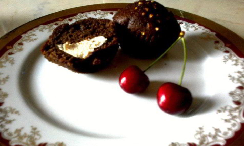 Рецепт шоколадных маффинов с маскарпоне