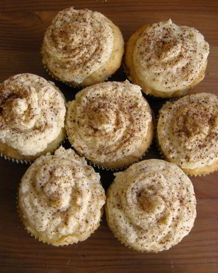 Тыквенные маффины с банановым кремом