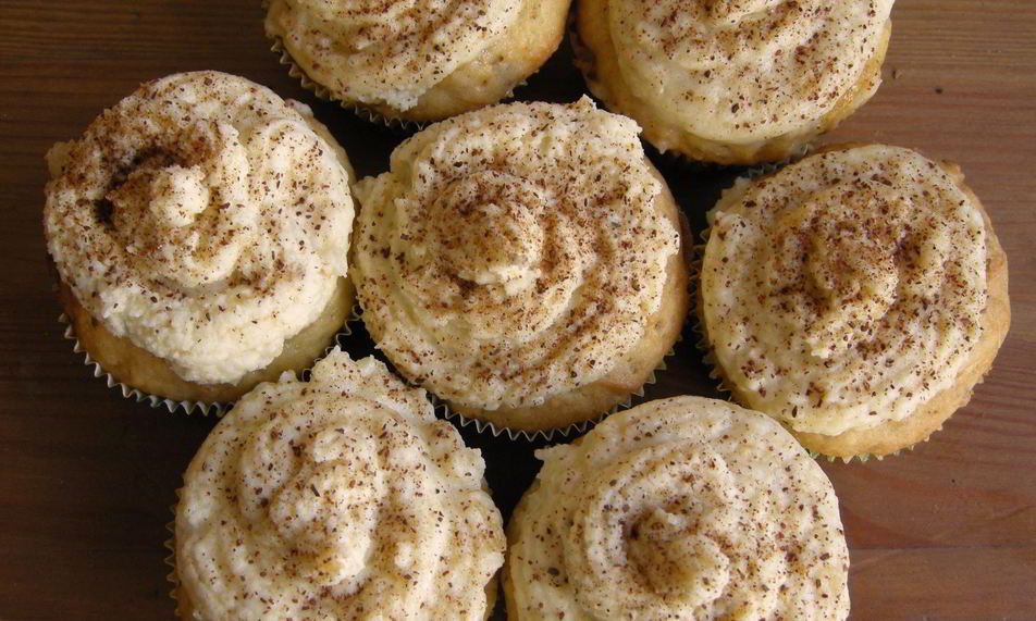 Рецепт тыквенных маффинов с банановым кремом