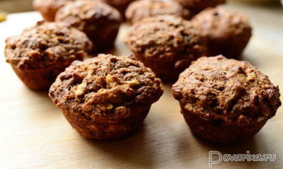 Рецепт вкусных маффинов с орехами