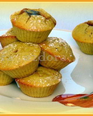 Яблочные маффины из рисовой муки