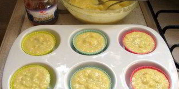 яблочные маффины из рисовой муки