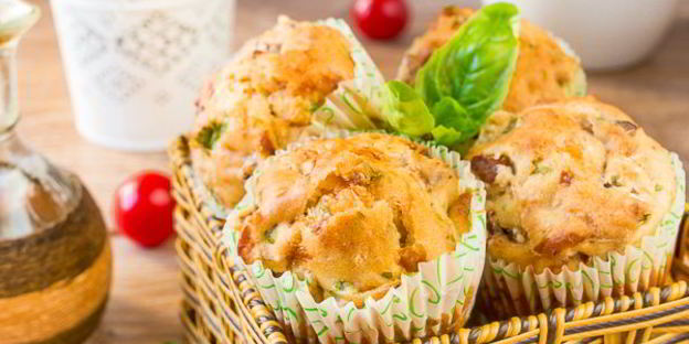 закусочные маффины с лисичками