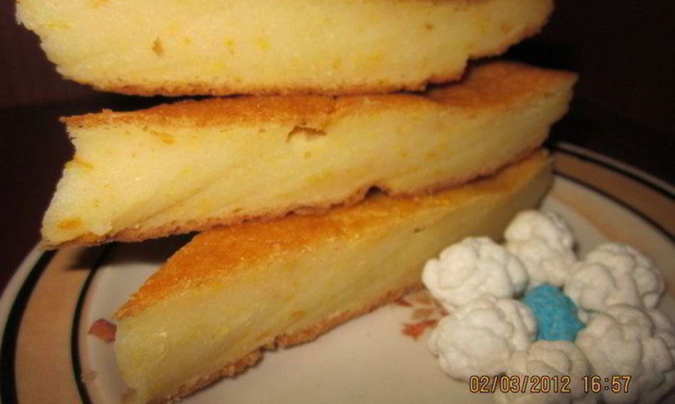 Рецепт кукурузна-апельсинового манник