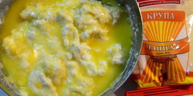 лимонный манник на кефире