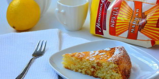 лимонный манник на кефире