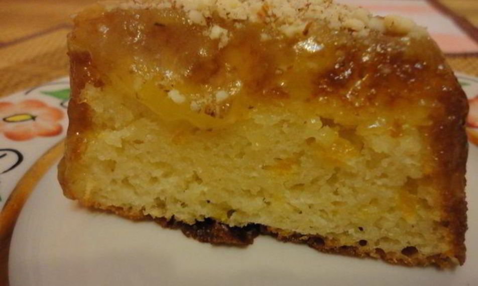 Рецепт манника апельсинового с цитрусовой помадкой