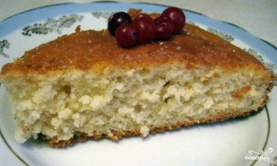 Рецепт манника на кефире без яиц