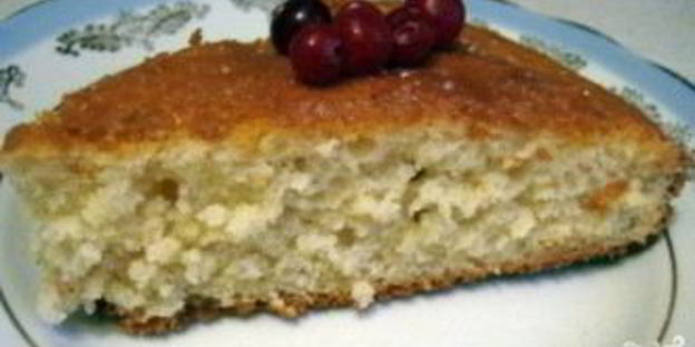 манник на кефире без яиц