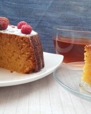 Манник на кефире с апельсиновой цедрой