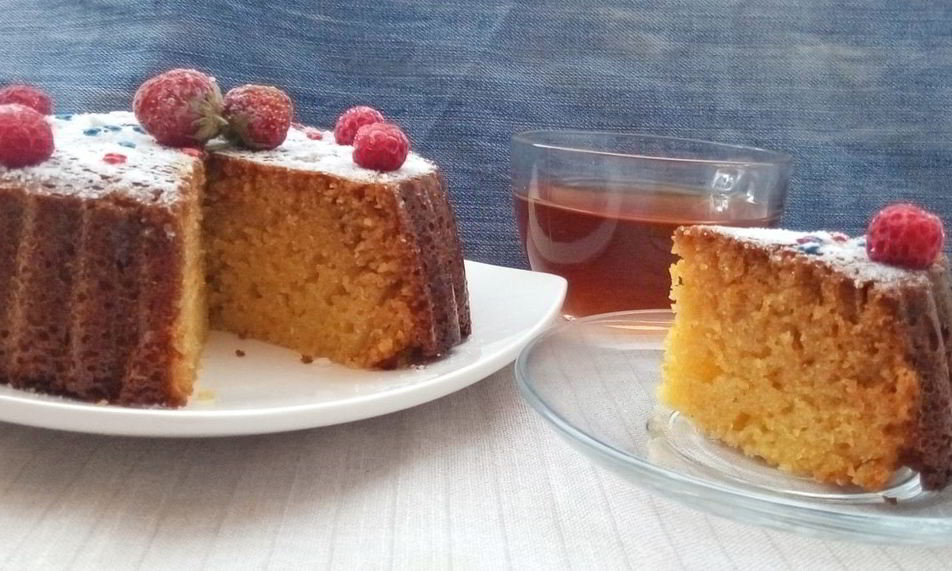 Рецепт манника на кефире с апельсиновой цедрой