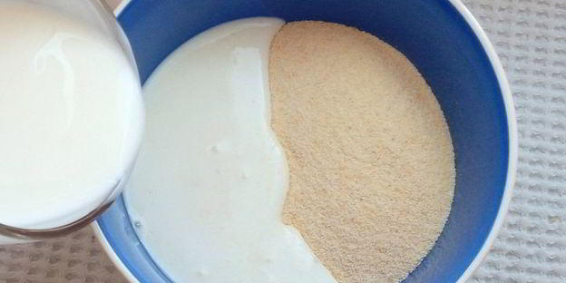 манник на кефире с апельсиновой цедрой