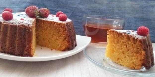 манник на кефире с апельсиновой цедрой