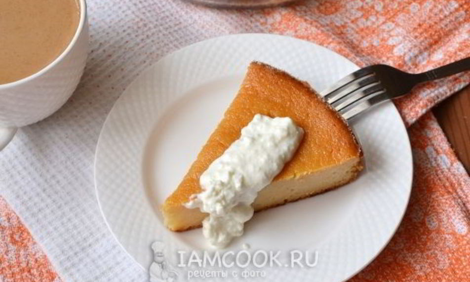 Рецепт манника на кефире с творогом