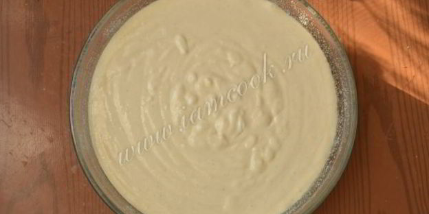 манник на кефире с творогом