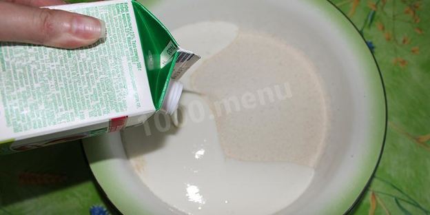 манник с бананами на кефире