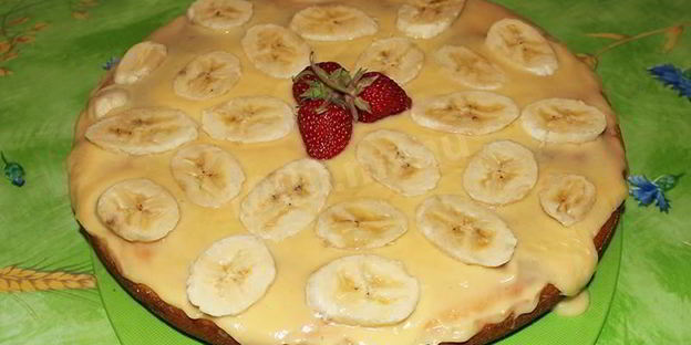 манник с бананами на кефире