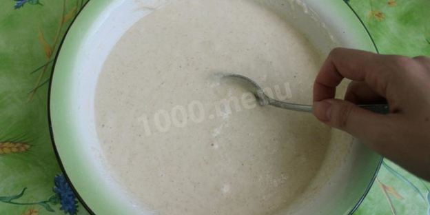 манник с бананами на кефире