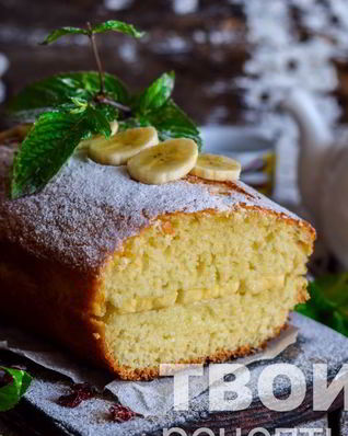 Манник с бананами