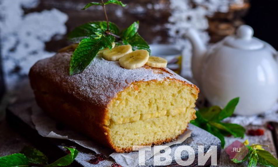 Рецепт манника с бананами