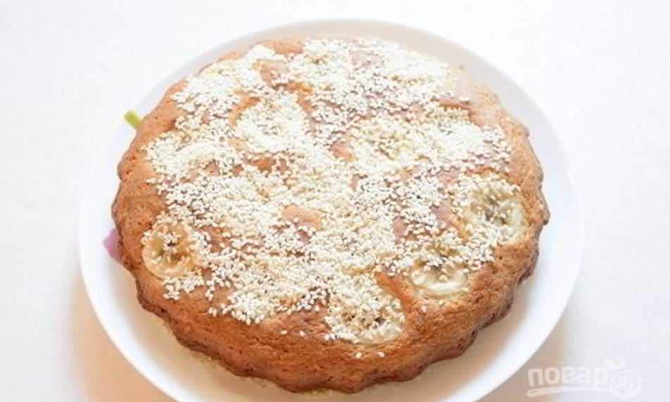 Рецепт манника с бананом на кефире