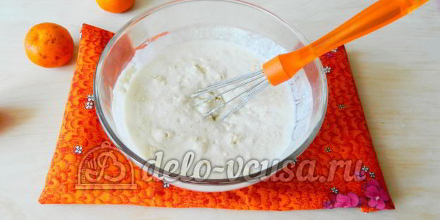 манник с мандаринами