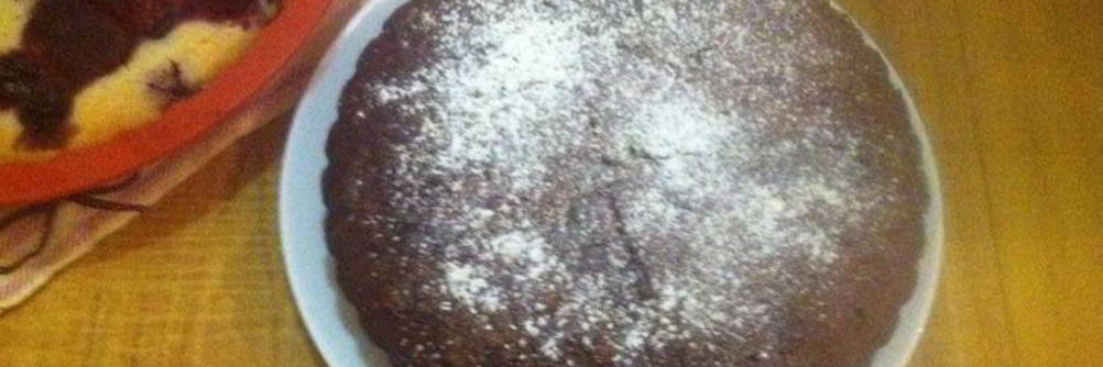 Манник шоколадный с халвой