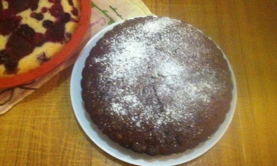 Рецепт манника шоколадного с халвой