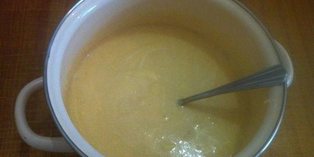 манник шоколадный с халвой