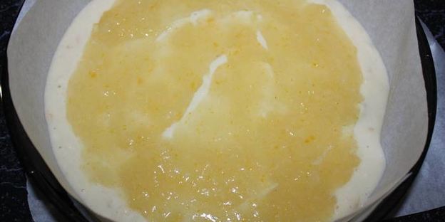 постный манник с лимонной начинкой