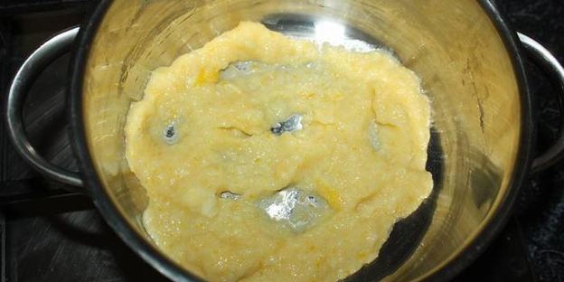 постный манник с лимонной начинкой