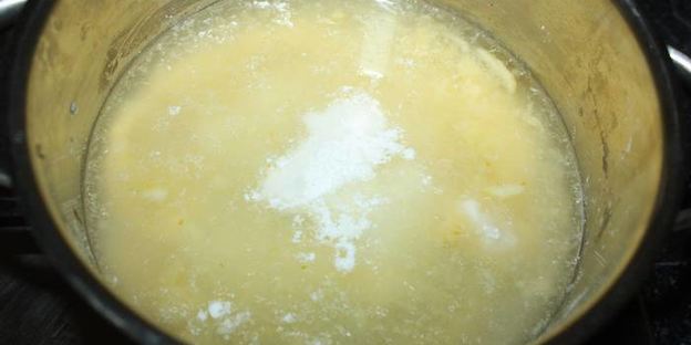 постный манник с лимонной начинкой