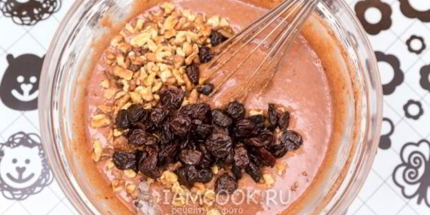 постный шоколадный манник с какао