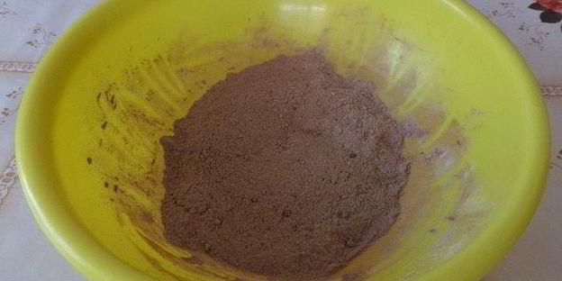 постный шоколадный манник с миндалем