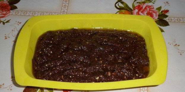 постный шоколадный манник с миндалем