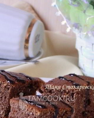 Шоколадный манник на сметане