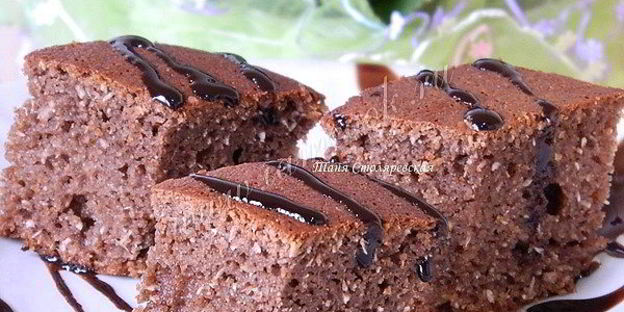 шоколадный манник на сметане